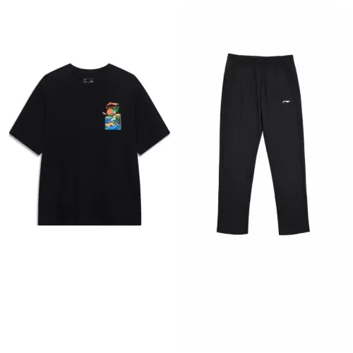 Li Ning Casual Sportswear Men's Crew Neck Moderate