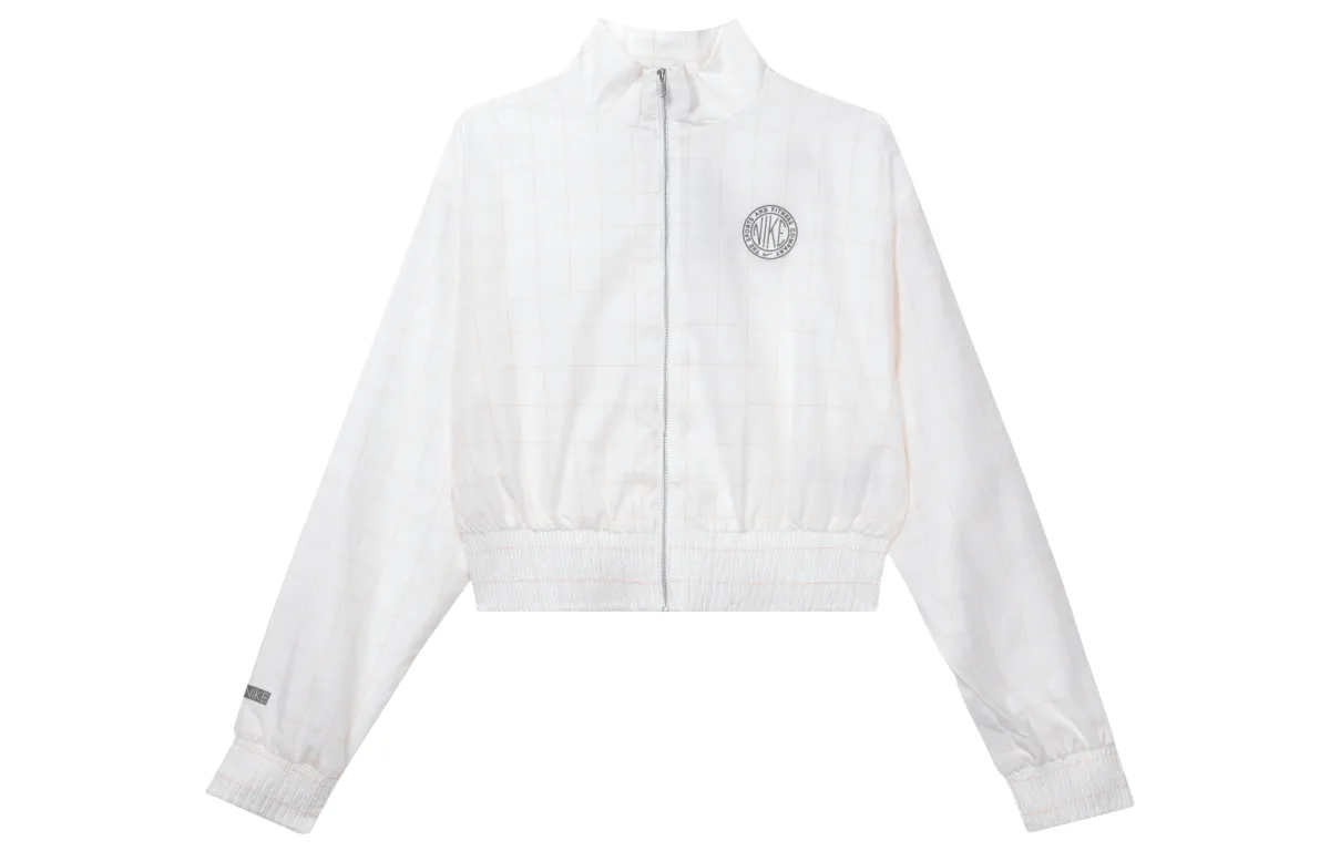 Nike Jackets Women's White Stand Collar Moderate Other
