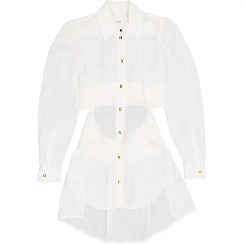 Burberry Shirts Women's White Lapel Moderate Other
