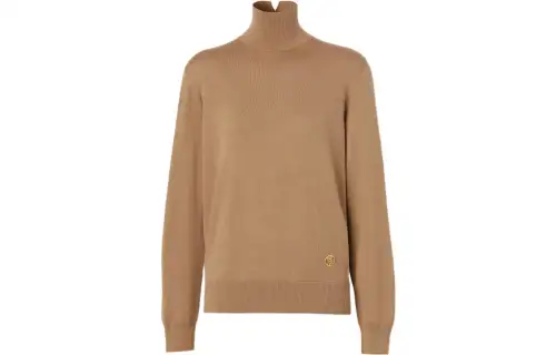 Burberry Knitwear Women's Camel Turtleneck Moderate Other
