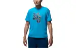 Jordan Drop Shoulder Sleeve T Shirt Women's Blue