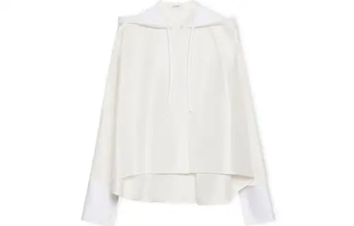 LOEWE Hooded Shirt 'Ecru'