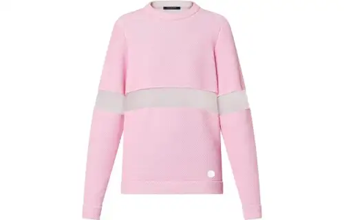 LOUIS VUITTON 1AFGY6 Tulle Insert Knit Pullover