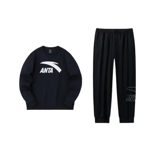 Anta Sweatshirt Set Unisex Basic Black