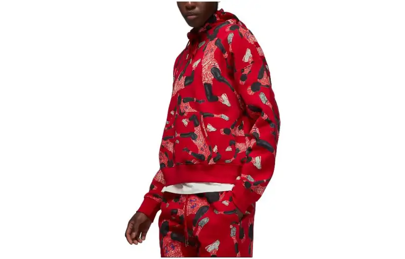 Jordan x Parker Duncan artist series printed hoodie