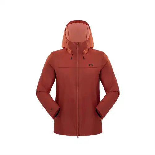 Under Armour SS25 Waterproof, Windproof, And Breathable Windbreaker Jacket Men's Sandstone Red