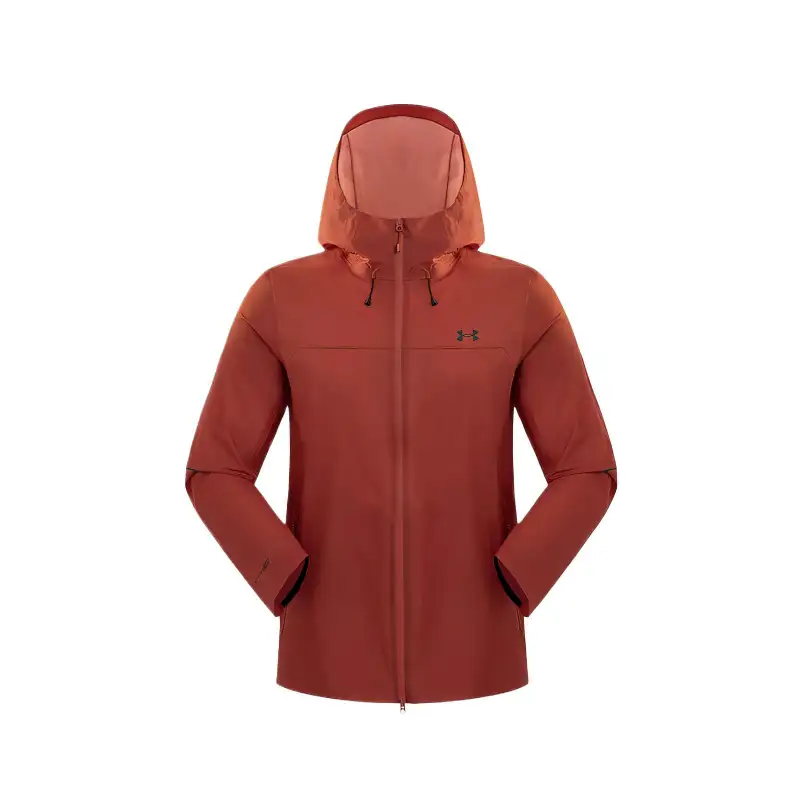 Under Armour SS25 Waterproof, Windproof, And Breathable Windbreaker Jacket Men's Sandstone Red