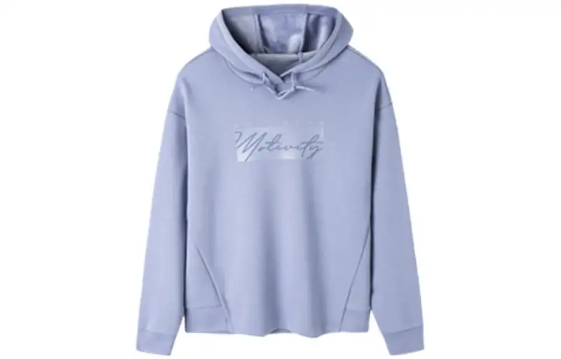 ANTA Variety Training Collection Sweatshirts Women's Vivi Purple Hooded Thickened Regular