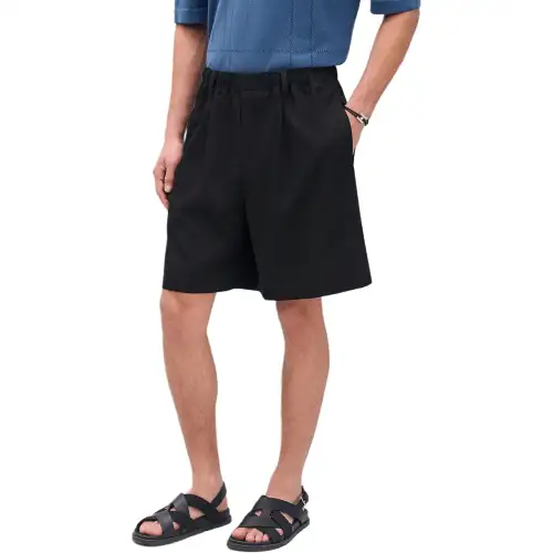 HERMES Casual Shorts Men's Black