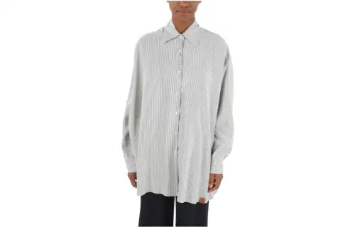 LOEWE Shirts Women's White Pointed Collar Moderate Other