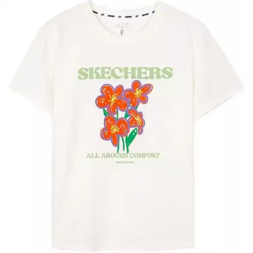 Skechers T Shirt Women's Marshmallow White