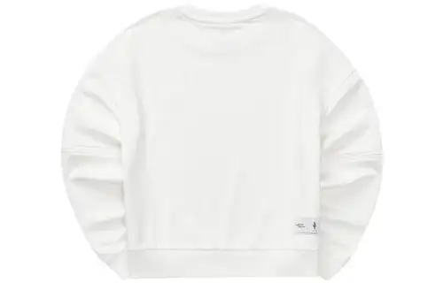Skechers Sweatshirts Women's Marshmallow White Crew Neck Moderate Regular