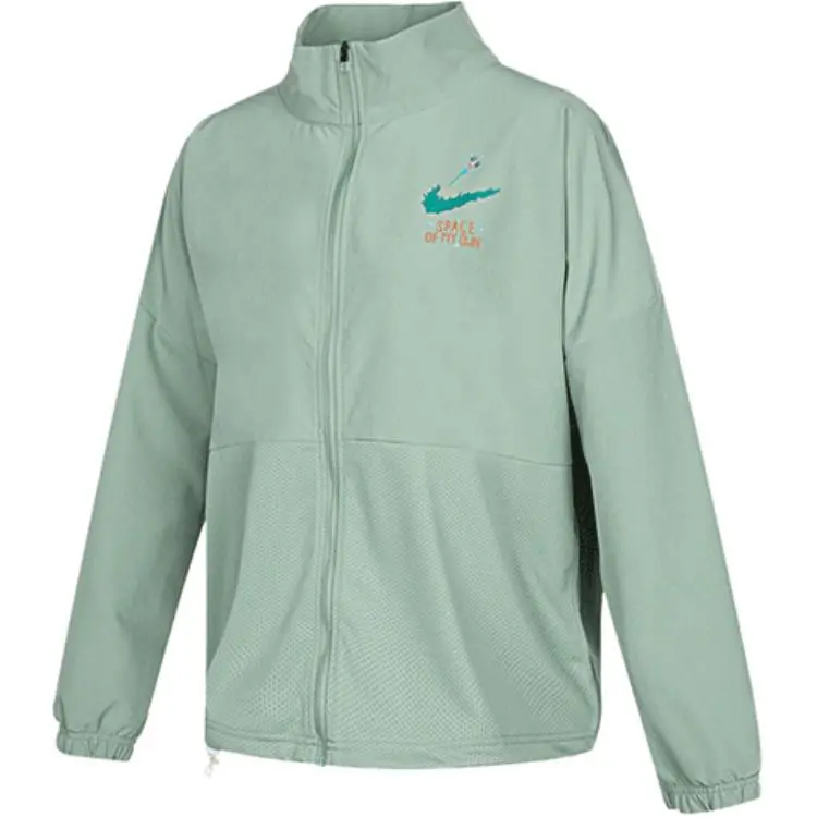 Nike Jackets Women's Green Stand Collar Moderate Other