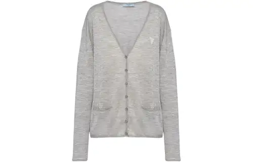 PRADA Cashmere Sweaters Women's Gray Moderate