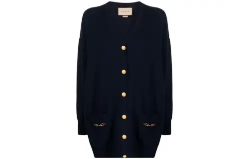 GUCCI Knitwear Women's V Neck Moderate Cardigan