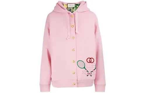 GUCCI Sweatshirts Women's Pink Hooded Moderate