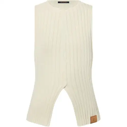 LOUIS VUITTON Ribbed Knit Slit Top