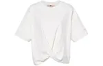 Timberland T Shirts Women's White Crew Neck Moderate Straight Fit
