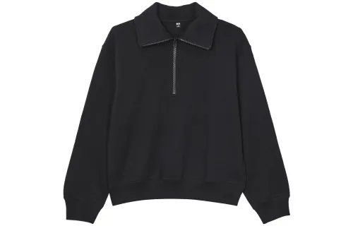 UNIQLO Sweatshirts Women's Black Half Turtleneck Moderate Other