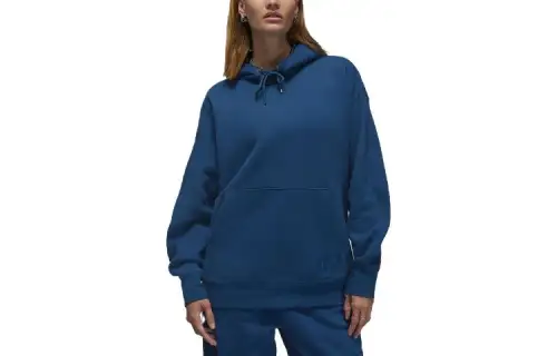 Jordan Flight Sweatshirts Women's French Blue Hooded Moderate Regular