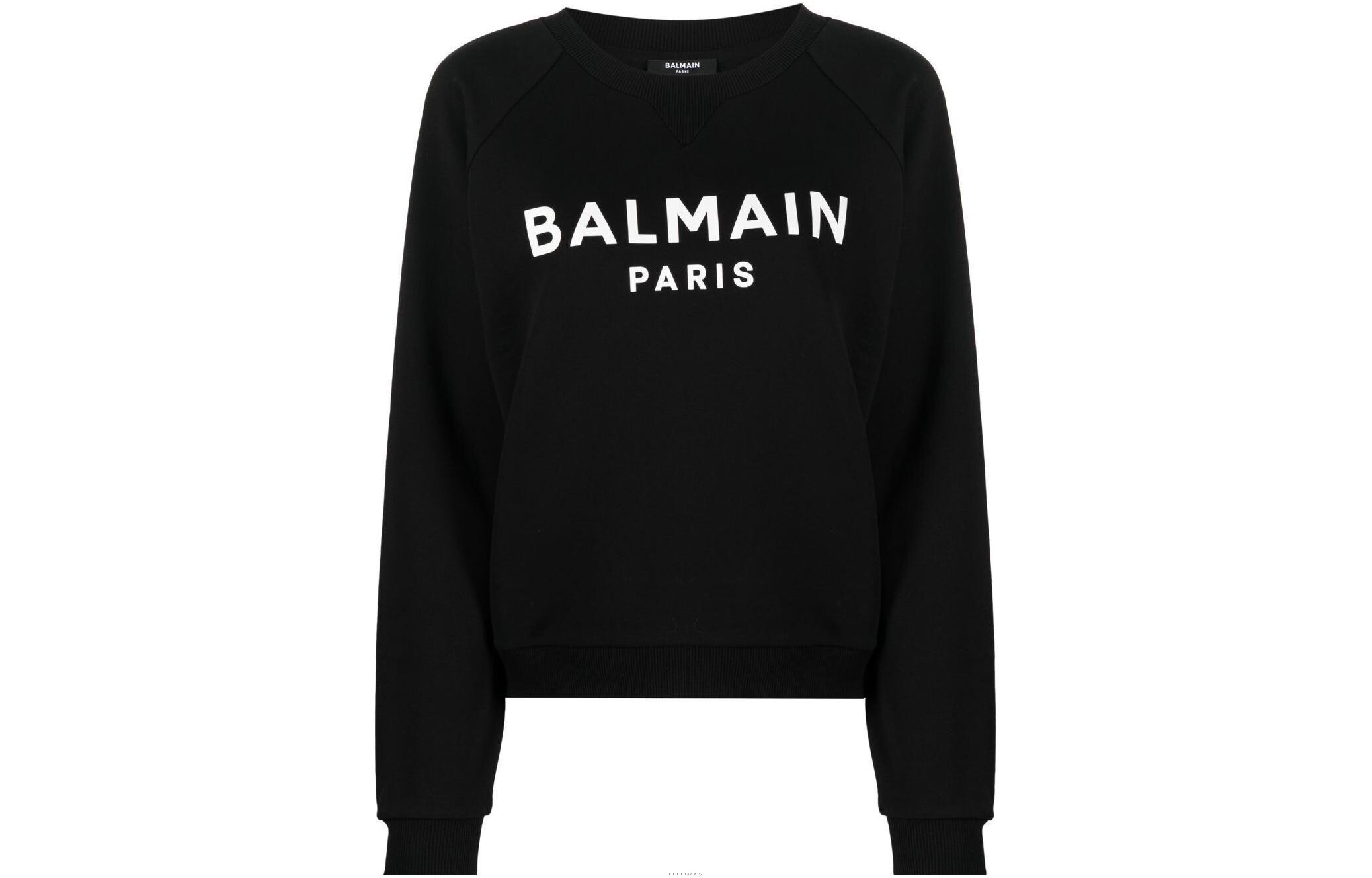 Женское худи BALMAIN BALMAIN FW22 (черное)