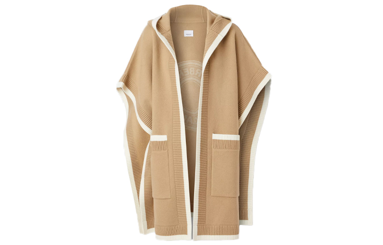 Женская куртка Burberry с принтом (каки)