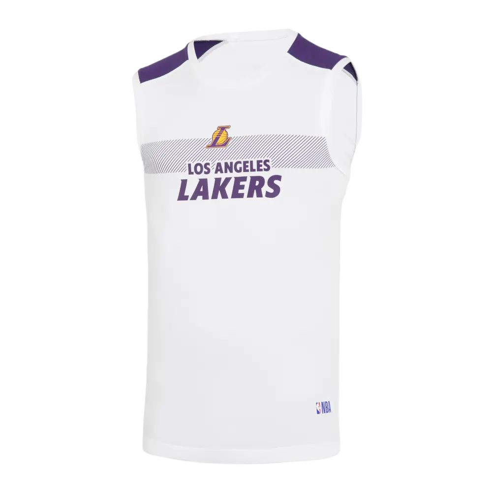 DECATHLON x NBA Los Angeles Lakers Basketball Jersey Men's Snow/Midnight Purple
