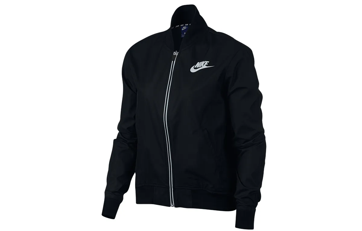 Nike Jackets Women's Black Stand Collar Moderate Other