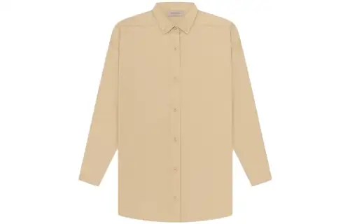 Fear Of God Essentials Drop2 SS23 Shirts Women's Sand White Pointed Collar Moderate Other