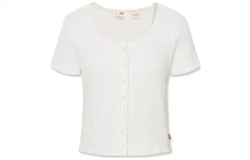 Levis Regular T Shirt Women's Ecru