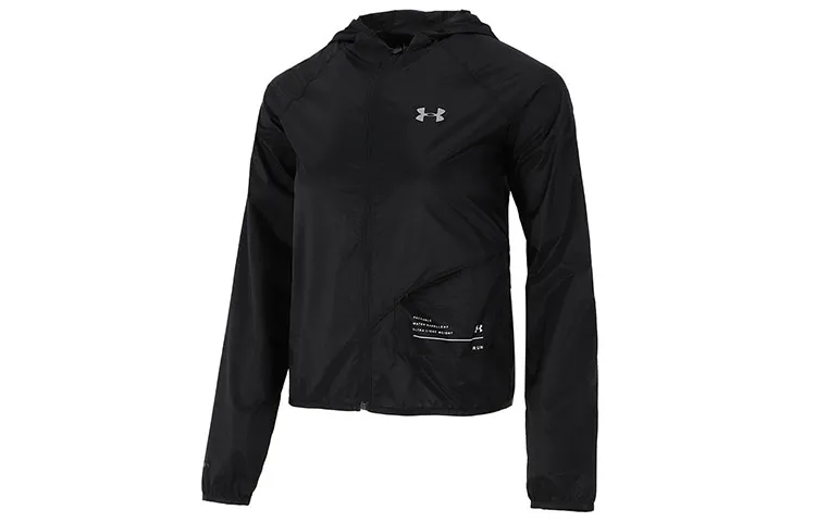 Under Armour Qualifier Jackets Women's Black Hooded Moderate Other