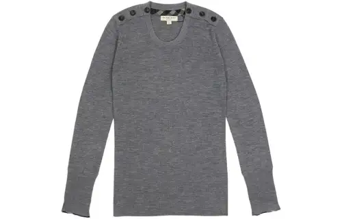 Burberry Knitwear Women's Gray Crew Neck Moderate Other