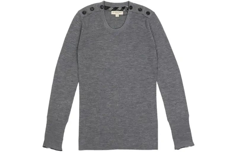 Burberry Knitwear Women's Gray Crew Neck Moderate Other