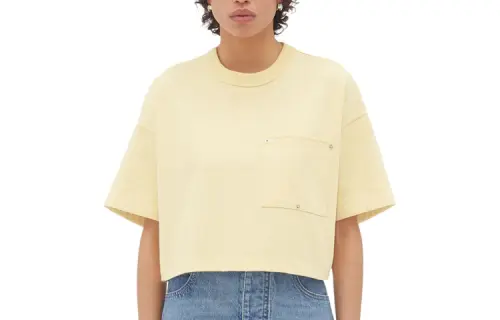 Bottega Veneta Cropped Crewneck T-Shirt