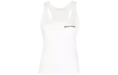 Palm Angels logo-print sleeveless tank top