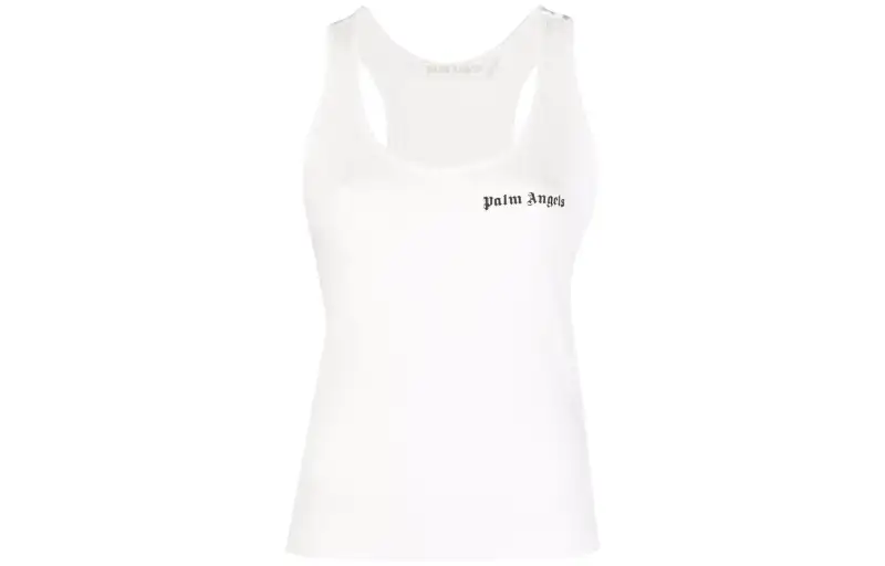 Palm Angels logo-print sleeveless tank top