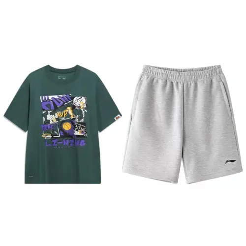 Li Ning Casual Sportswear Men's Crew Neck Moderate