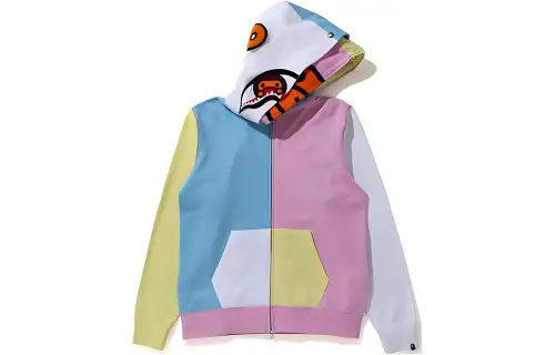 A BATHING APE Sweatshirts Women's Multicolor Hooded Moderate Cardigan