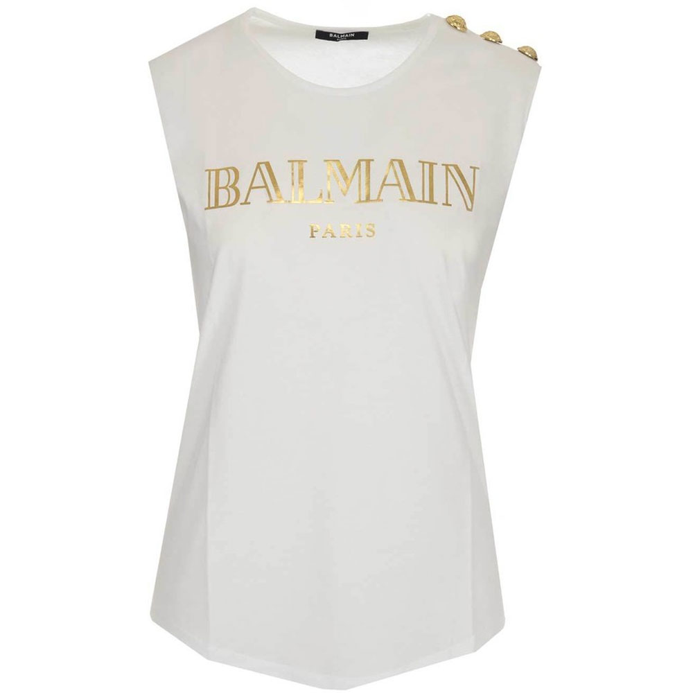 Женская футболка BALMAIN (белая)
