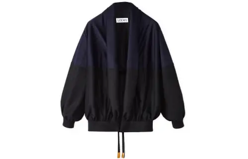 LOEWE Jackets Women's Blue V Neck Moderate Other