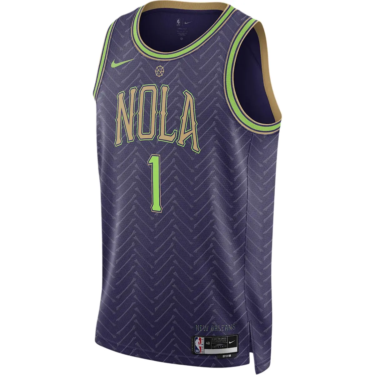 Nike Zion Williamson New Orleans Pelicans 2024/25 City Edition Men's Nike Dri FIT Nba Swingman Jersey