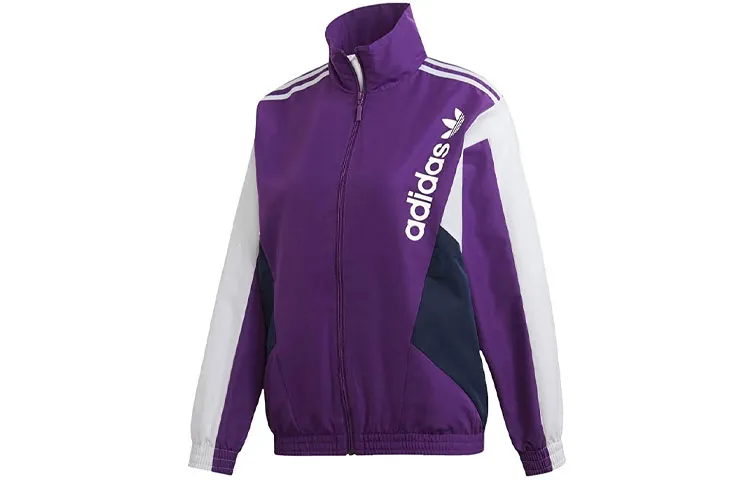 Adidas Originals Jackets Women's Purple Stand Collar Moderate Other