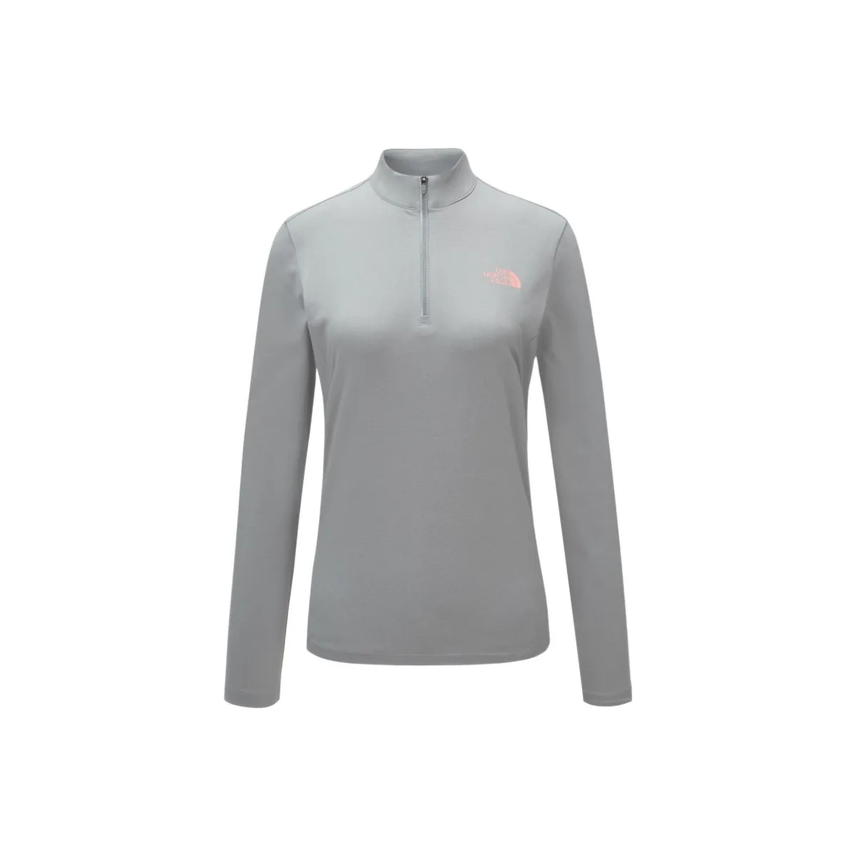THE NORTH FACE Sweatshirts Women's Gray Stand Collar Moderate Regular