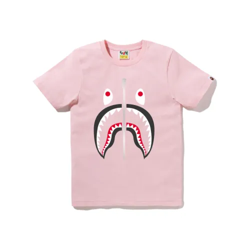 A BATHING APE Women's Milo Shark Tee Pink