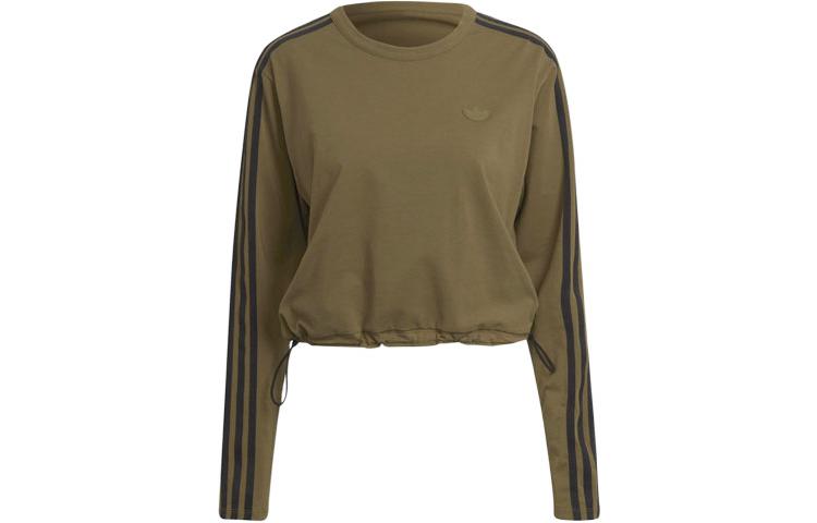 Женское худи adidas originals Logo (коричневое)
