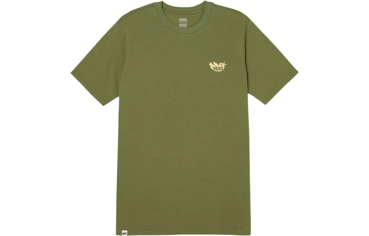 Vans T-Shirts Women's Green Crew Neck Moderate Other