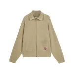 Skechers Bob's Knitwear Women's Beige Brown 01GA Lapel Moderate Cardigan