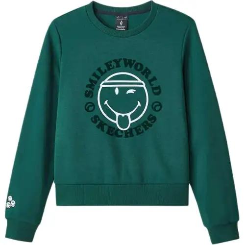 Skechers Sweatshirt Women's Yellow Pine Green