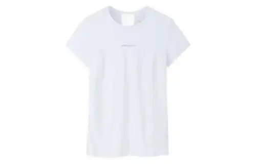 ANTA T Shirts Women's Papyrus White Crew Neck Moderate Straight Fit