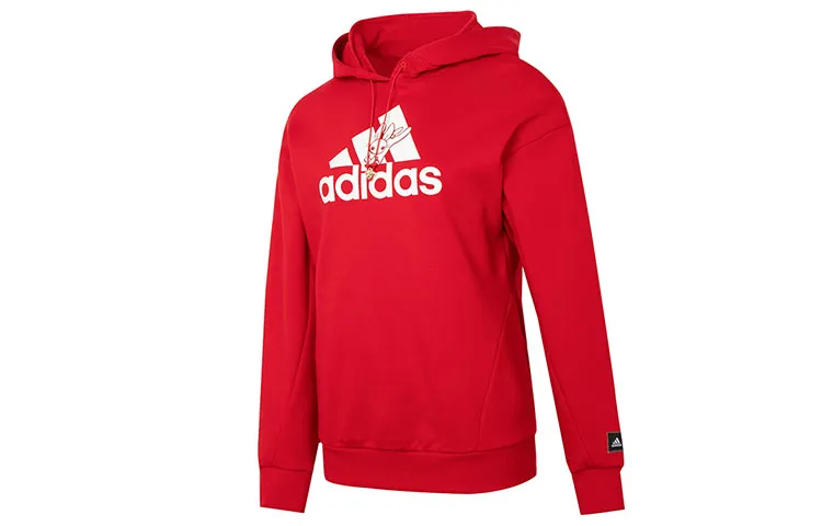 Adidas Sweatshirts Women's Red Hooded Moderate Regular